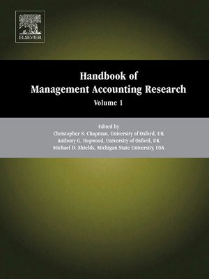 cover image of Handbook of Management Accounting Research